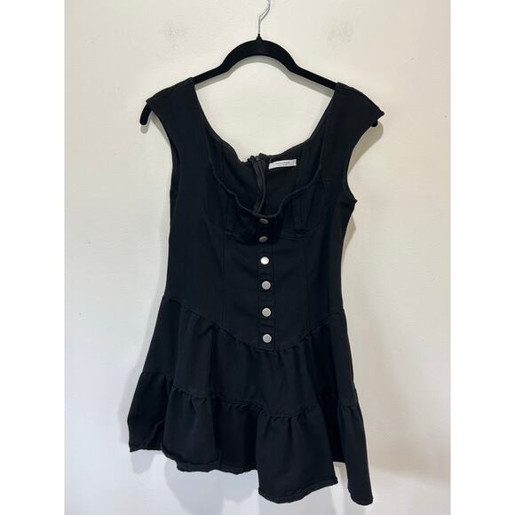 Peppermayo Black Button-Front Maxi Dress - Picture 2 of 14